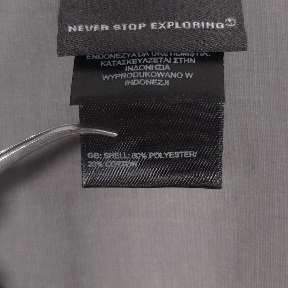 THE NORTH FACE‎ Men's Button Up Shirt LARGE Gray Long Sleeve Outdoor Hiking